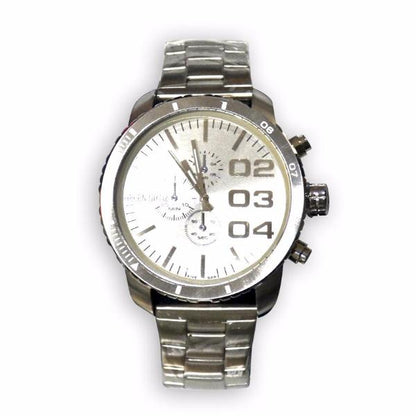 Oversize Stainless Steel Watch