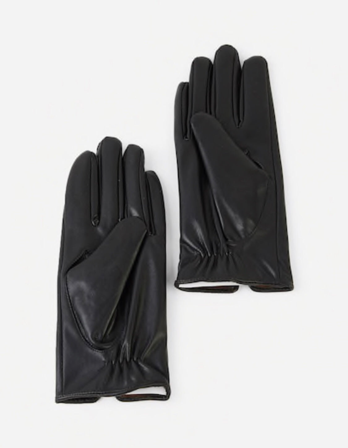 Bow leather gloves